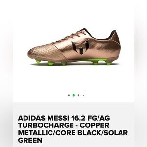 ADIDAS MESSI 16.2 FG/AG TURBOCHARGE - COPPER METALLIC/CORE BLACK/SOLAR
GREEN